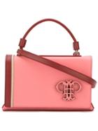 Emilio Pucci Logo Plaque Foldover Tote - Pink