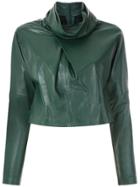 Clé Leather Top - Green