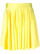 Fausto Puglisi Pleated Mini Skirt, Women's, Size: 42, Yellow/orange, Acetate/viscose