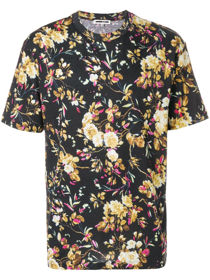 Mcq Alexander Mcqueen Floral Print T-shirt - Black