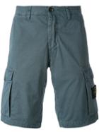 Cargo Shorts - Men - Cotton - 32, Blue, Cotton, Stone Island