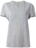 Alice Waese Embroidered T-shirt - Grey