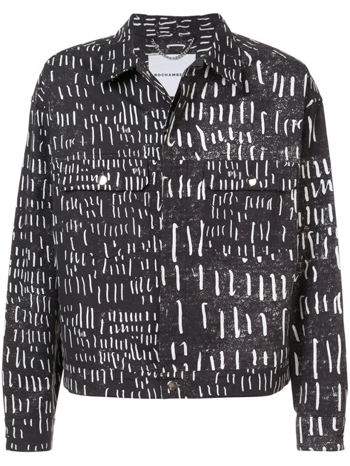 Rochambeau Hatch Printed Jacket - Black