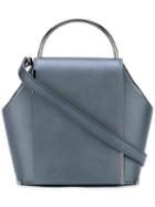 Flap Mini Tote - Women - Leather - One Size, Blue, Leather, Onesixone