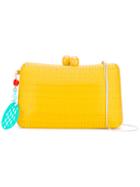Serpui - Pineapple Shoulder Bag - Women - Raffia - One Size, Women's, Yellow/orange, Raffia