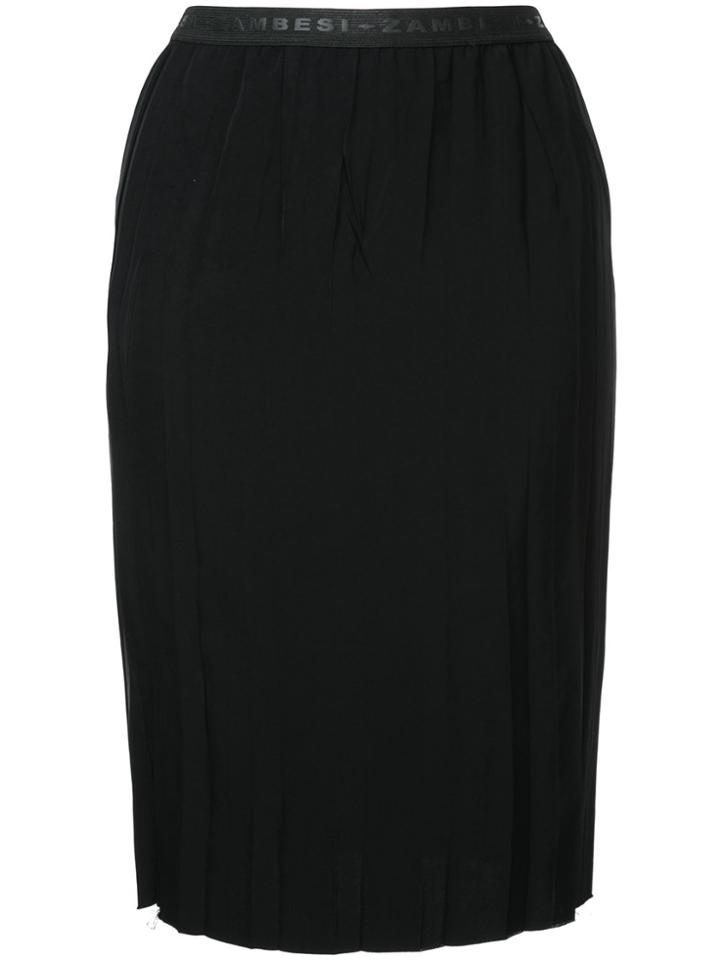 Zambesi Narrow Pleat Skirt - Black