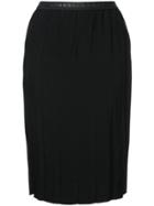 Zambesi Narrow Pleat Skirt - Black