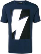 Neil Barrett Logo Print T-shirt - Blue