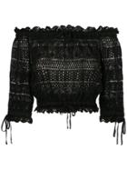 Cecilia Prado Off The Shoulder Andressa Blouse - Black