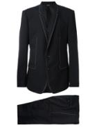 Dolce & Gabbana Stitch Trim Dinner Suit, Men's, Size: 52, Black, Spandex/elastane/acetate/cupro/virgin Wool