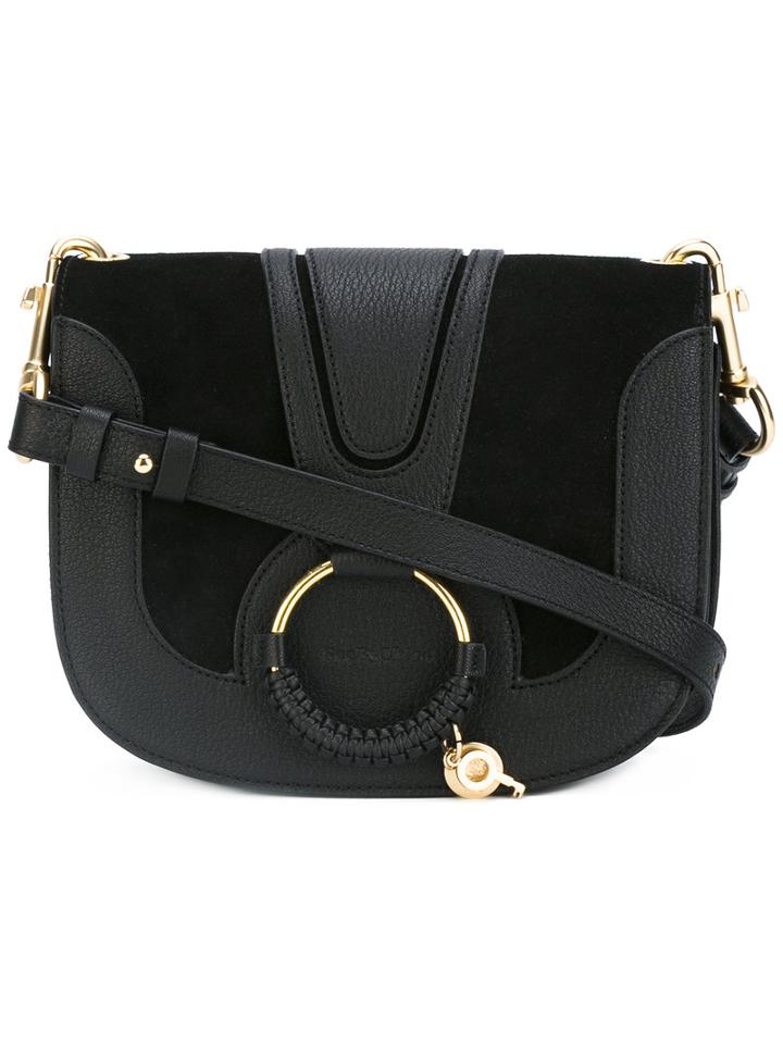 See By Chloé Hana Shoulder Bag, Women's, Black, Calf Leather