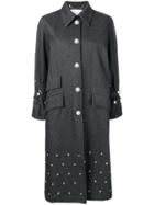 Sonia Rykiel Studded Midi Coat - Grey