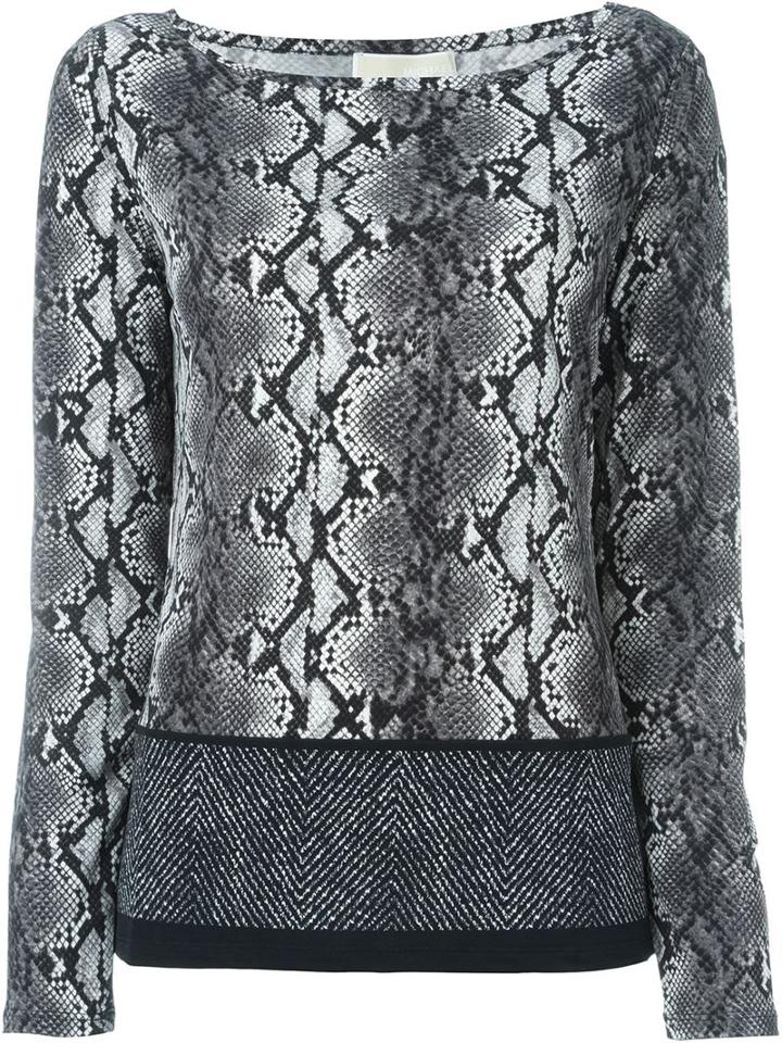 Michael Michael Kors Snakeskin Print Top