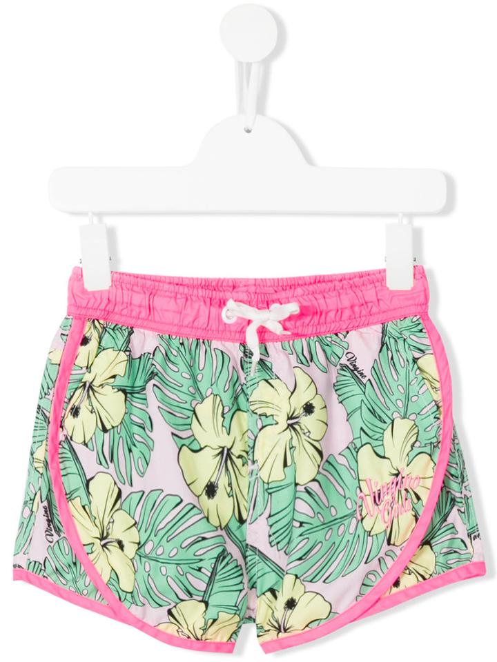 Vingino - Printed Casual Shorts - Kids - Polyester - 12 Yrs, Pink/purple