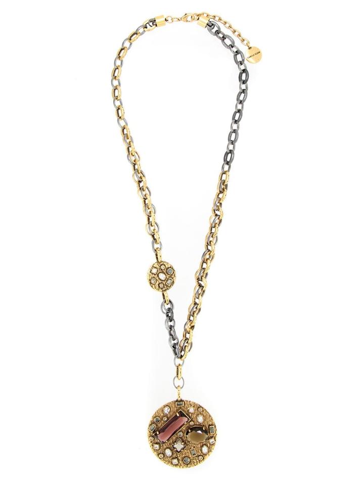 Camila Klein Long Appliqué Necklace - Metallic