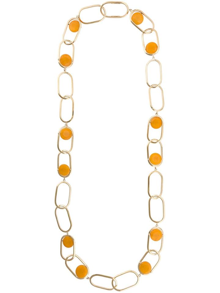 Rosantica Stone Detail Necklace - Orange
