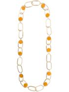 Rosantica Stone Detail Necklace - Orange