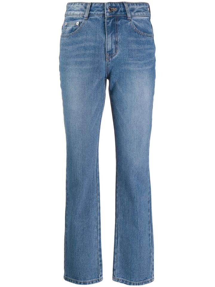 Sjyp Color Straight Jeans - Blue