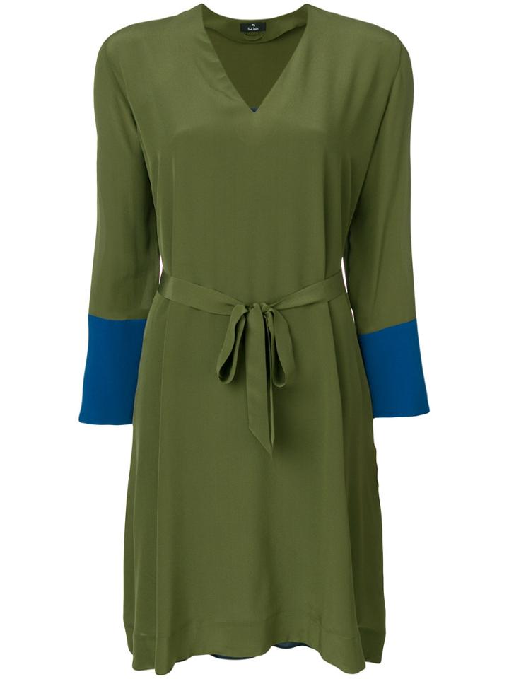 Ps By Paul Smith V-neck Flared Dress - Green