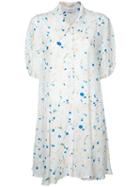 Lemaire - Printed Shirt Dress - Women - Silk - 38, White, Silk