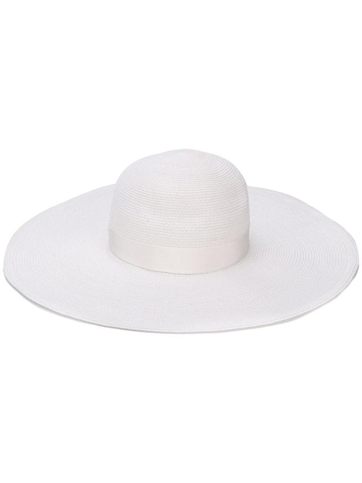 Borsalino Wide-brim Hat - White