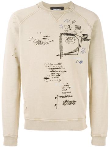 Dsquared2 Doodle Print Sweatshirt