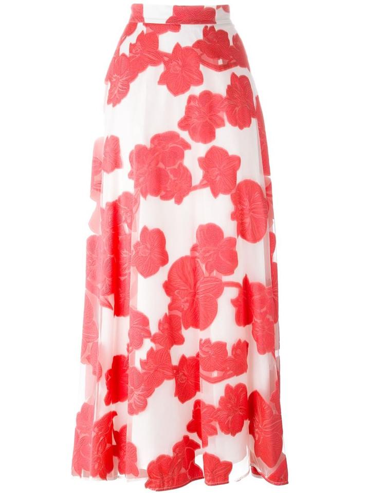 P.a.r.o.s.h. Paramore Skirt, Women's, Pink/purple, Cotton/polyester/polyamide/silk