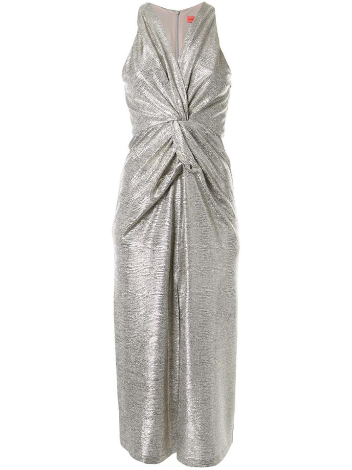 Manning Cartell Metallic Ruched Dress - Silver