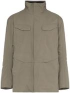 Veilance Brown Hooded Parka Jacket - Green