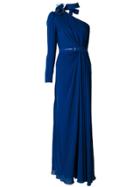 Elie Saab One Shoulder Gown - Blue
