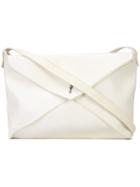 Ma+ Envelope Crossbody Bag, Adult Unisex, White, Leather