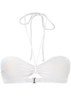 La Perla Millerighe Bandeau Bikini Top - White