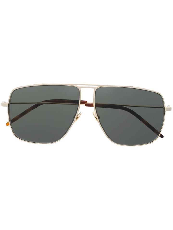 Saint Laurent Eyewear Square Frame Sunglasses - Gold