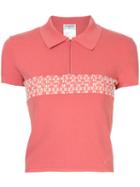 Chanel Pre-owned Cc Logo Polo Top - Pink