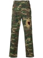 Dolce & Gabbana Embroidered Cargo Trousers - Green