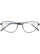 Saint Laurent Eyewear Slm52 Oval-frame Sunglasses - Black