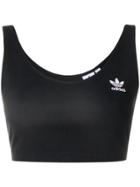 Adidas Logo Crop Top - Black