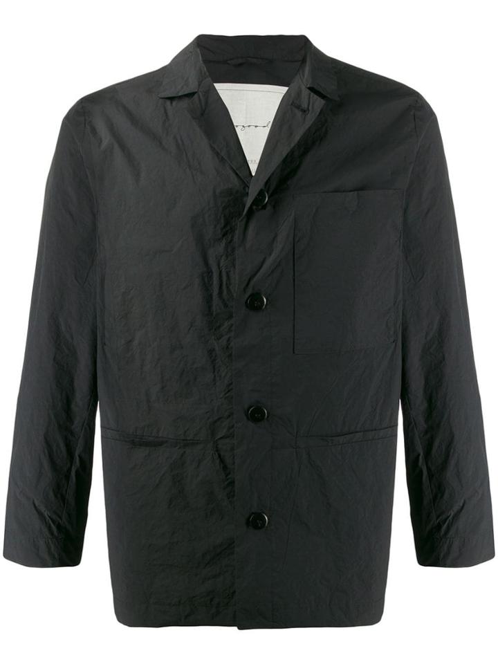 Toogood Crinkled Straight Blazer - Black