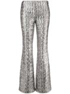 Michael Kors Collection Glitter Effect Flared Trousers - Metallic
