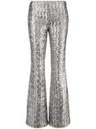 Michael Kors Collection Glitter Effect Flared Trousers - Metallic