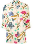 Essentiel Antwerp - Boxy Floral Print Shirt - Women - Cotton - 38, Cotton