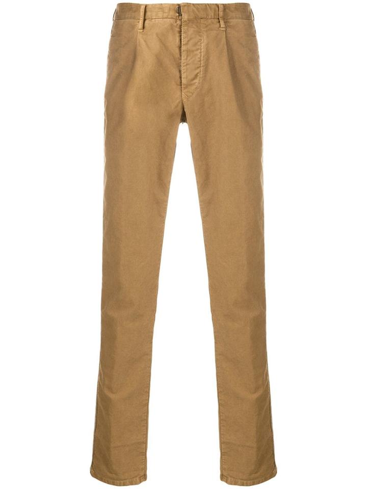 Incotex Straight Cut Trousers - Nude & Neutrals