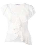 Givenchy Frilled T-shirt - White