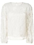 Red Valentino Layered Lace Blouse - Nude & Neutrals