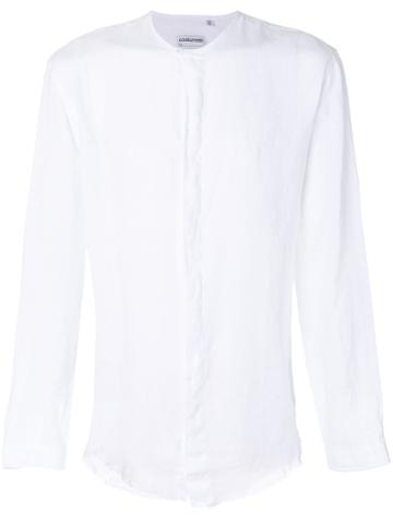 Costumein Collarless Shirt - White