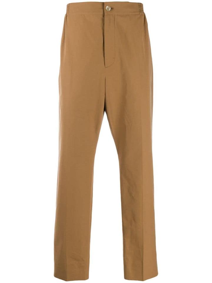 Gucci Cotton Poplin Trousers - Brown