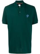 Paul Smith Logo Embroidered Polo Shirt - Green