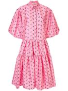 Cecilie Bahnsen Oversized Tiered Dress - Pink
