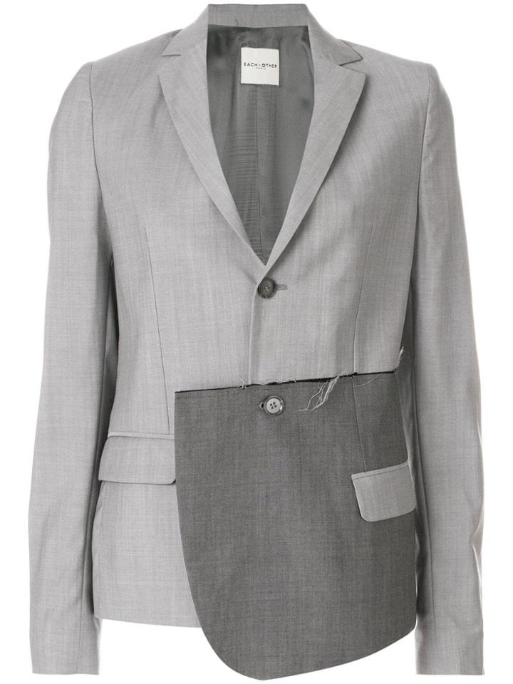 Each X Other Asymmetric Blazer - Grey