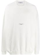 Katharine Hamnett London Oversized Logo Sweatshirt - White